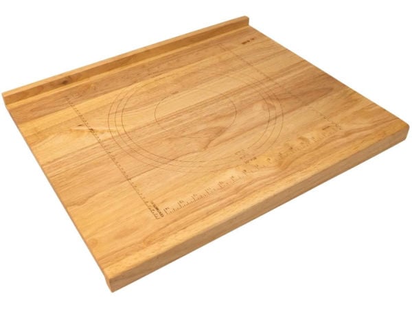 Zelancio reversible wooden pastry board on white background