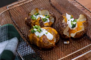 air fryer baked potatoes complete