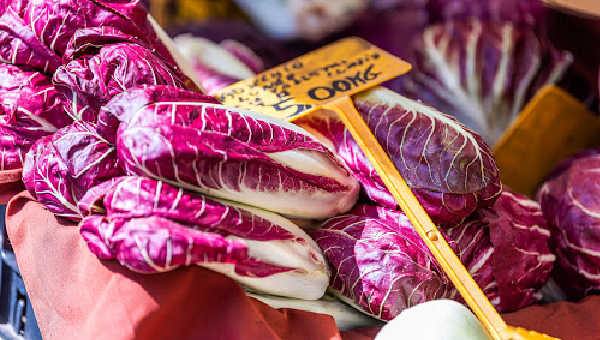 Radicchio for sale at a market