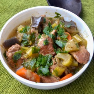 Instant pot keto beef stew serving
