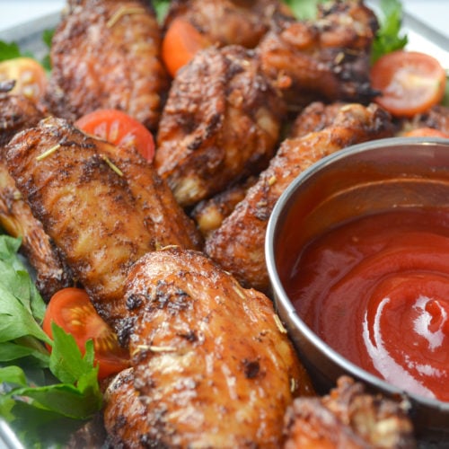 Keto Air Fryer Chicken Wings - Tastylicious