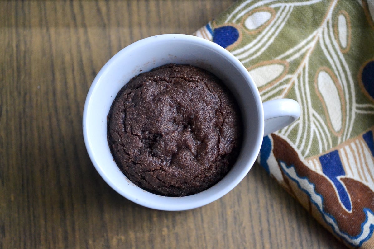 Keto Mug Cake In Progress