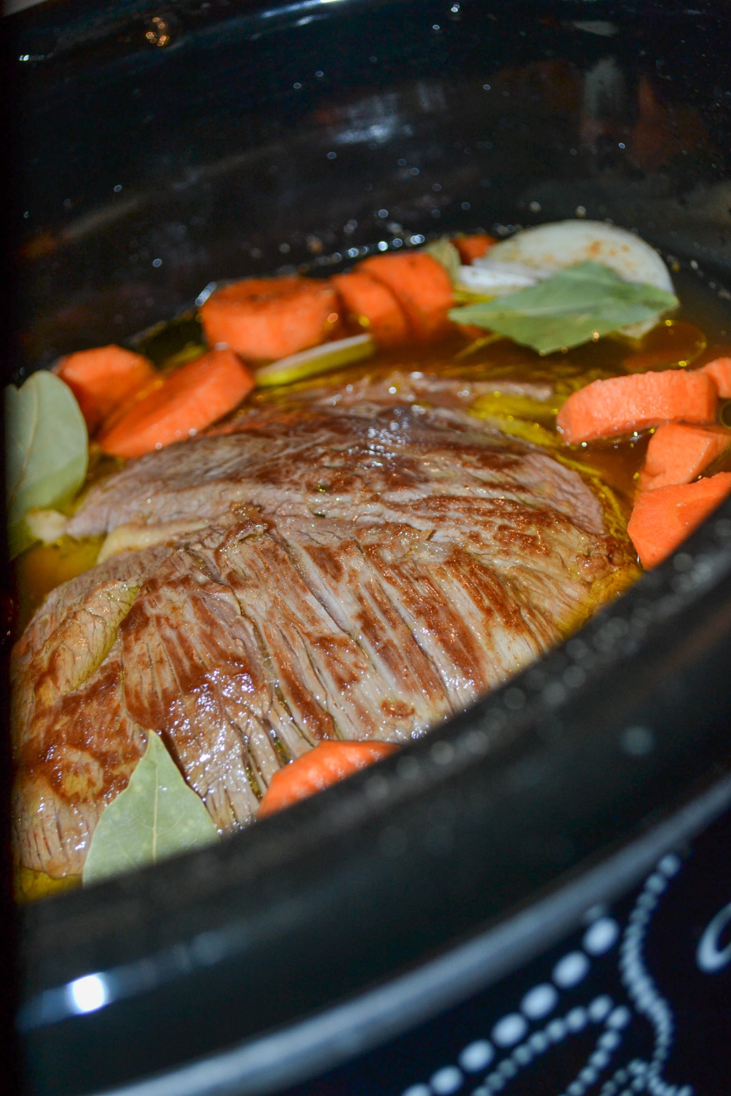 Pot roast in slow cooker