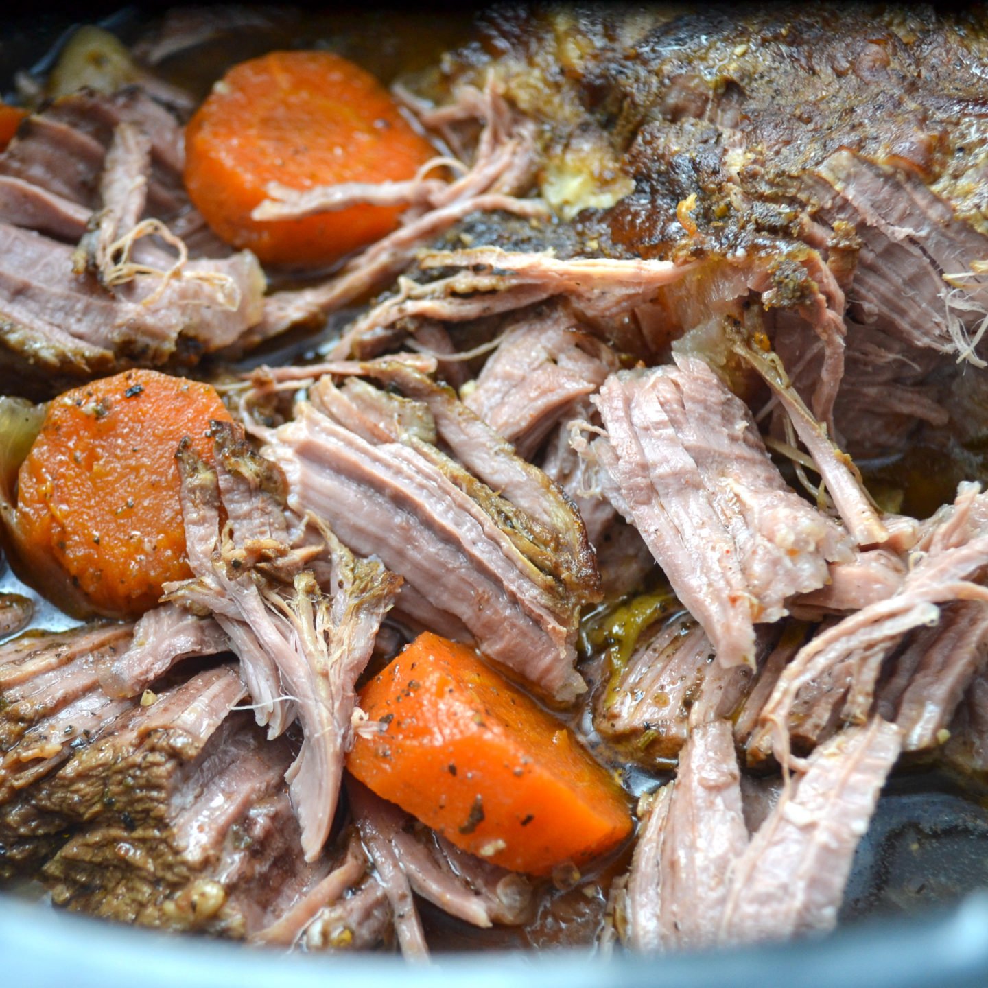 Pot roast cooked