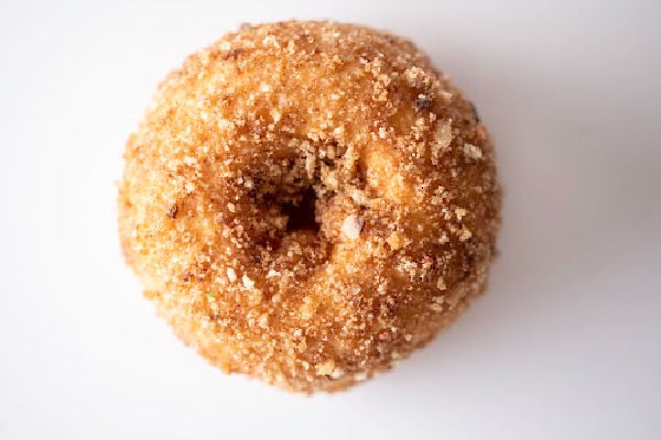 A single crumb donut