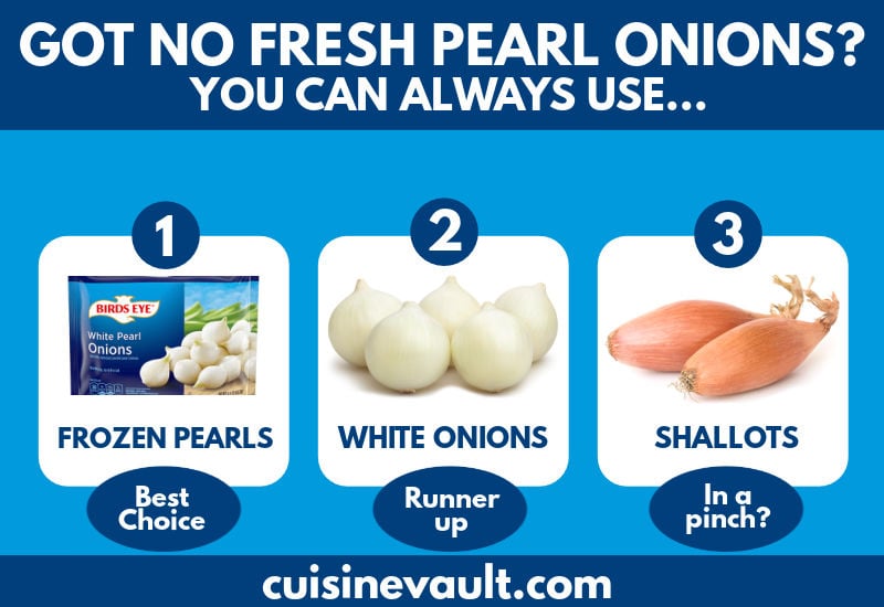 Pearl Onion Substitutes Infographic