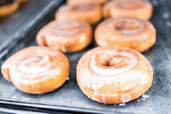 Pershings on a baking sheet