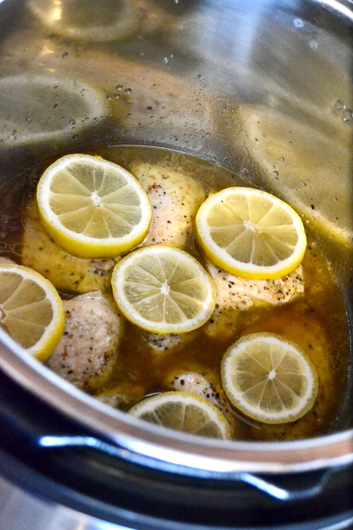 keto lemon chicken cooking in instant pot