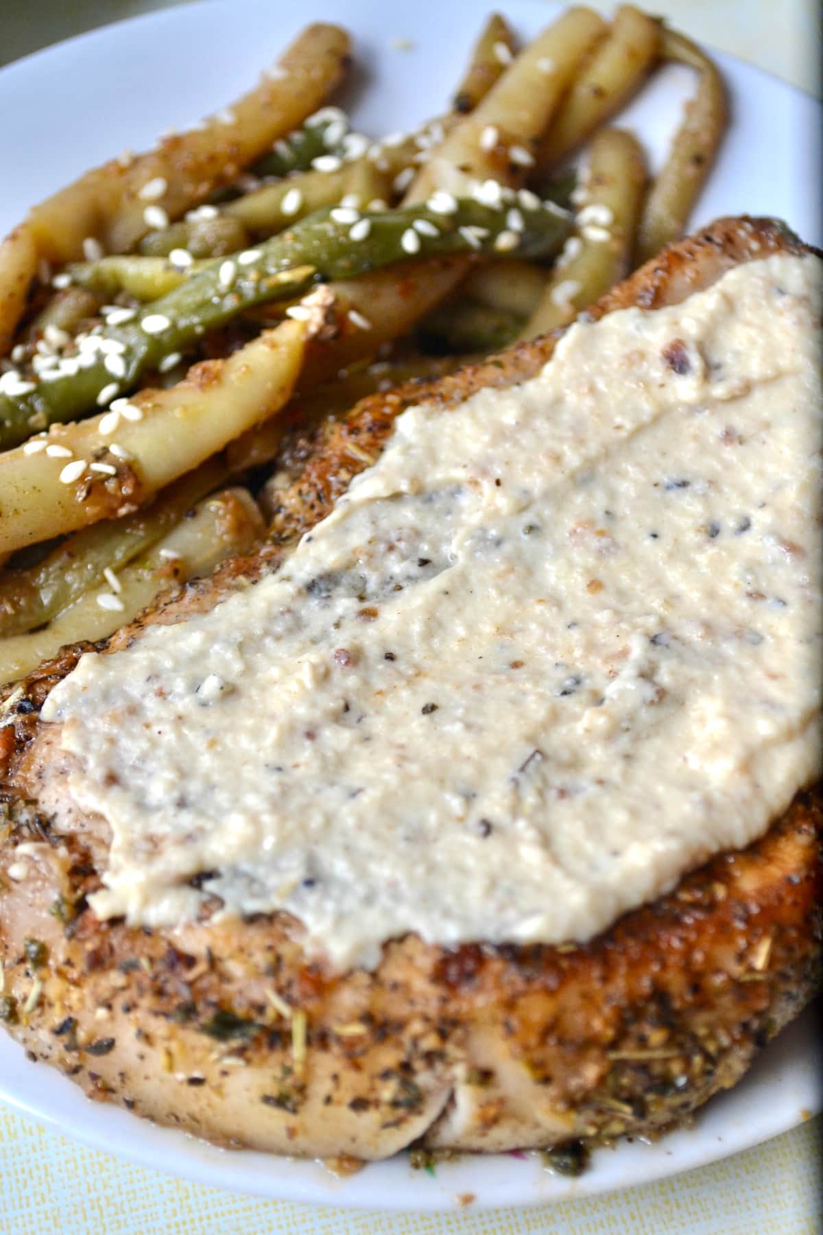 Keto pork chops with side