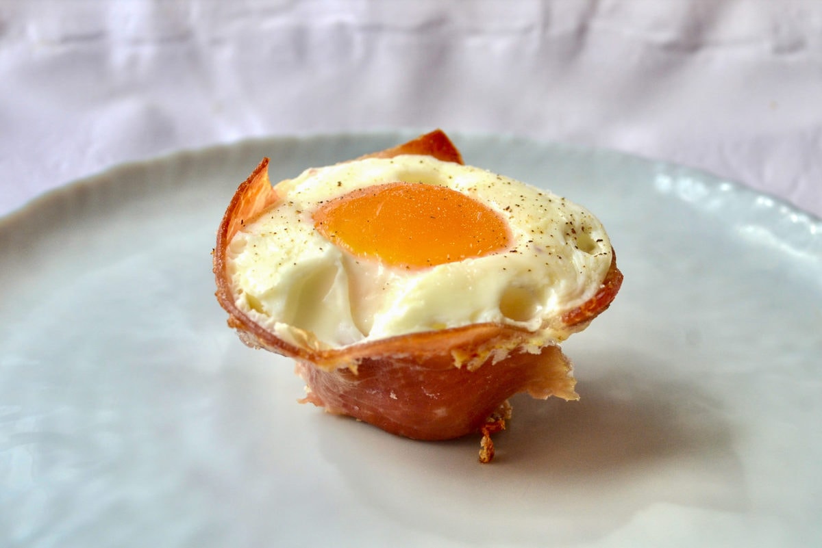 Keto Prosciutto Baked Egg Cups Tastylicious