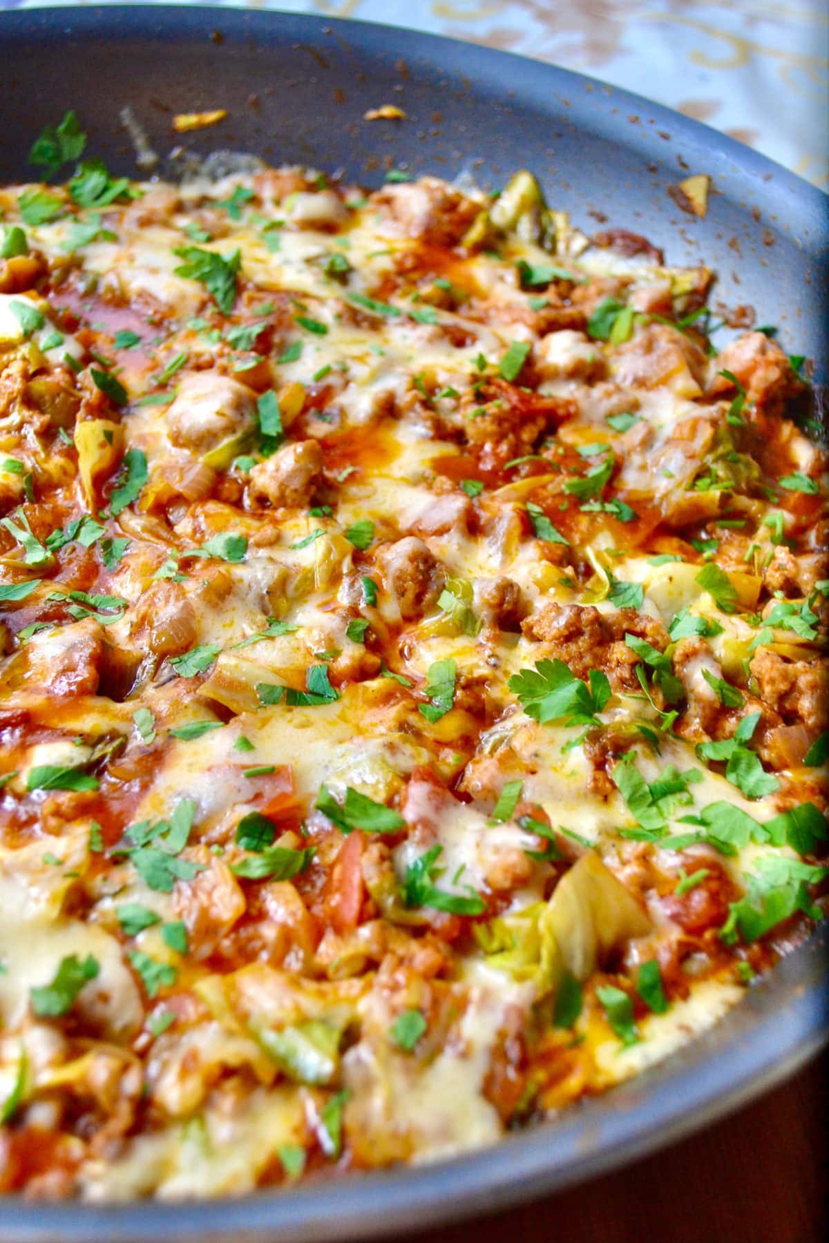 Keto Unstuffed Cabbage Rolls Tastylicious