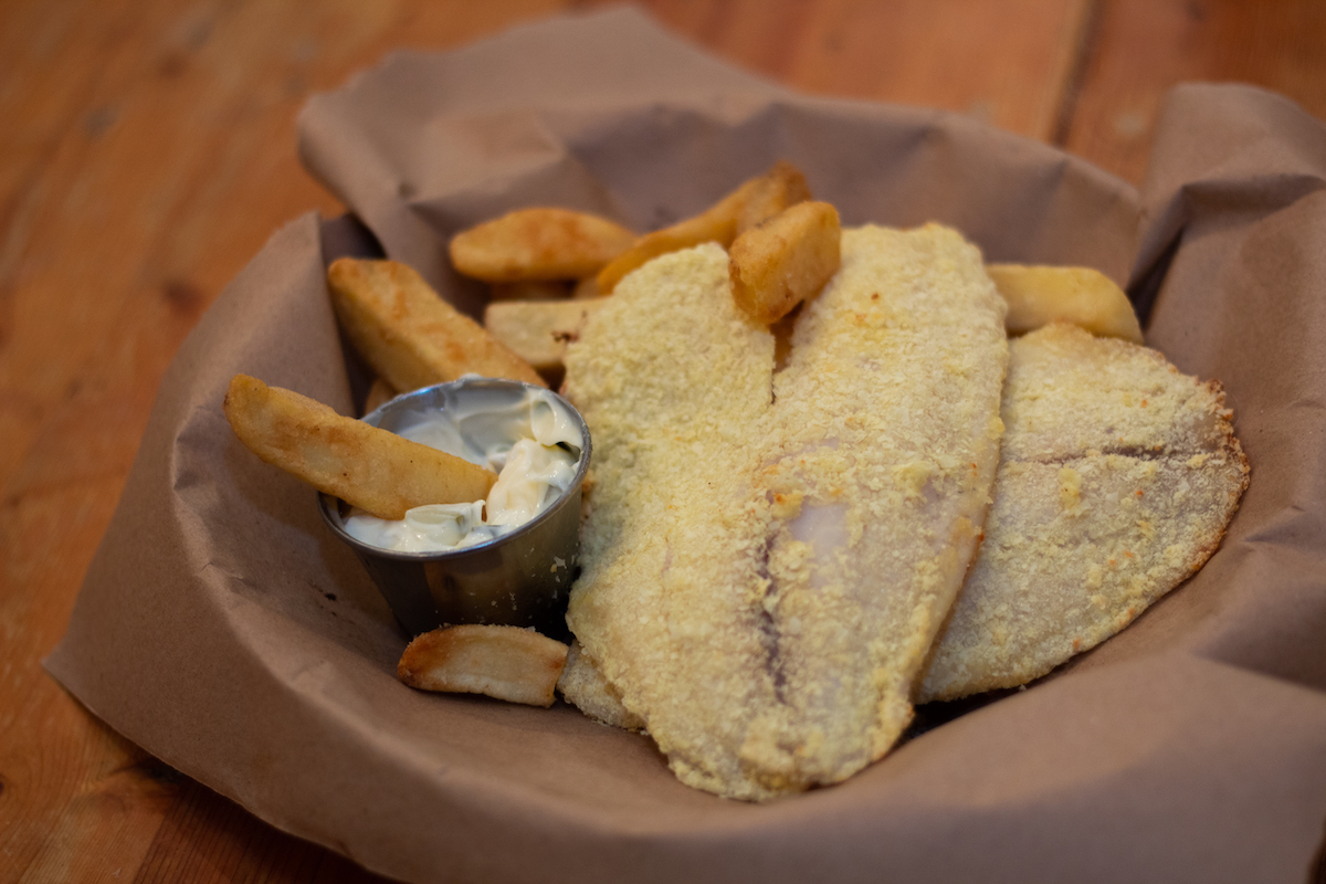 Air fryer tilapia (fish and chips style)