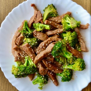 Keto Beef and Broccoli Stir Fry finished