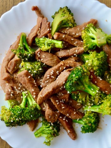Keto Beef and Broccoli Stir Fry finished