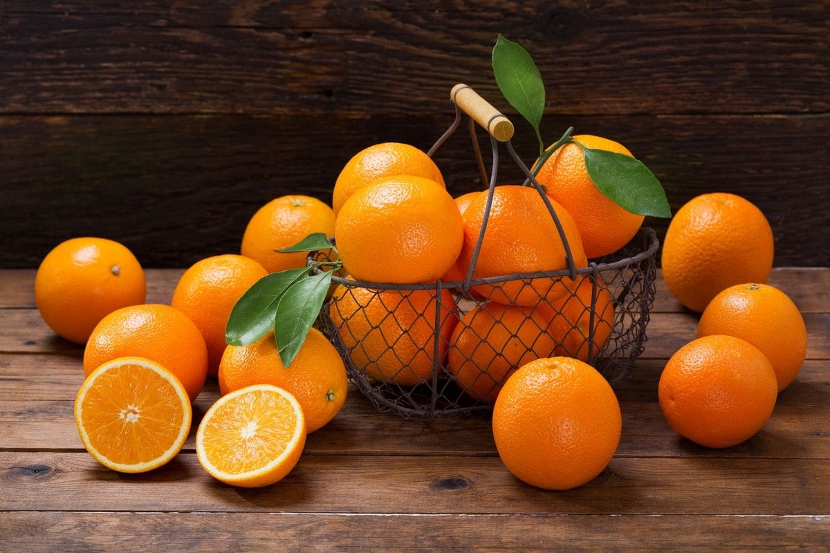 basket of oranges