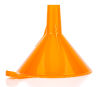 An orange funnel on isolated background