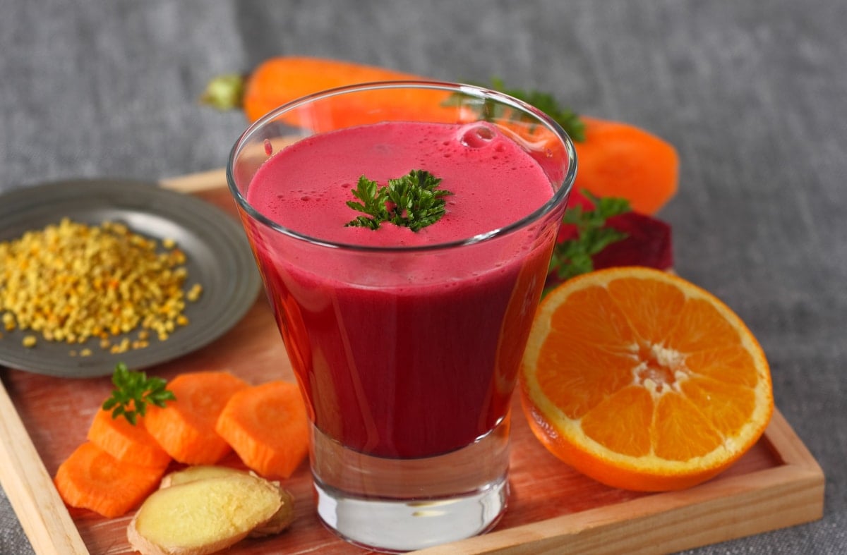 Beet Carrot and Orange juice