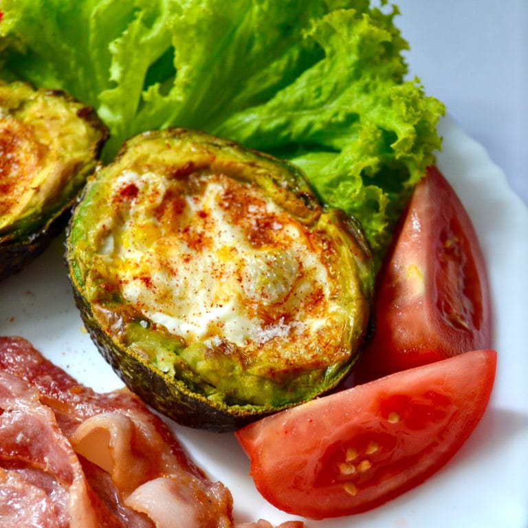 Keto Air Fryer Avocado Baked Egg Tastylicious