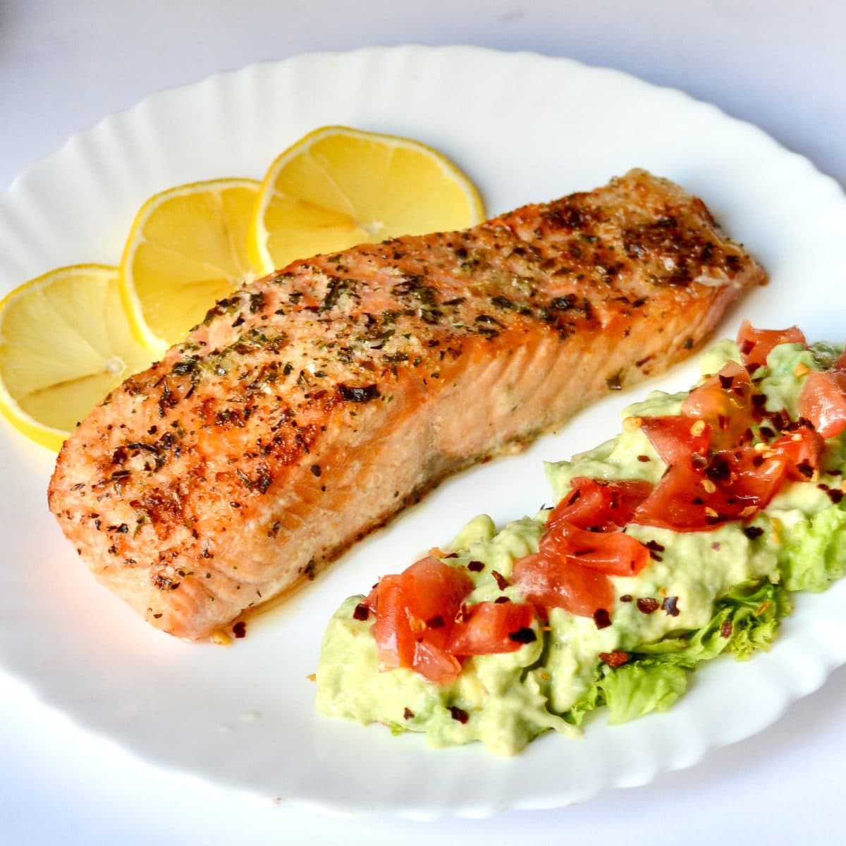 Keto Air Fryer Garlic Butter Salmon - Tastylicious