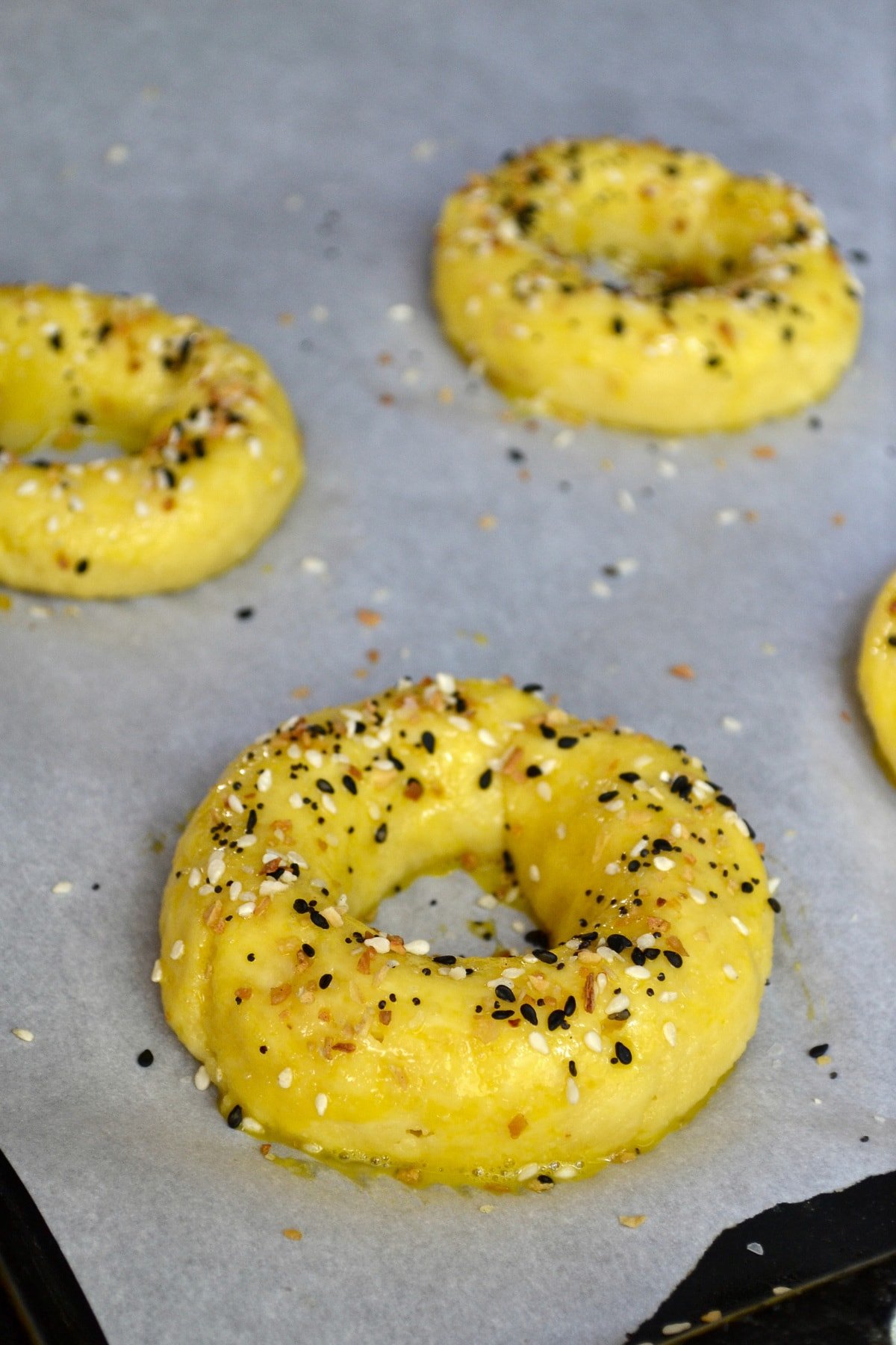 Low Carb Keto Bagels prep