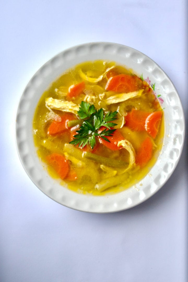 Keto Instant Pot Chicken Soup - Tastylicious