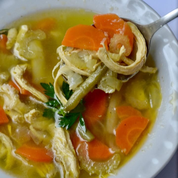 Keto Instant Pot Chicken Soup Tastylicious