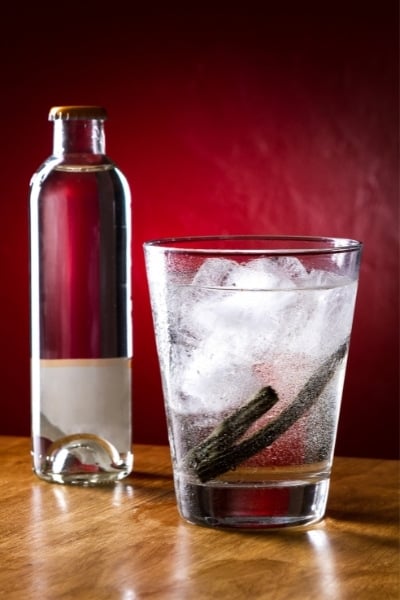 the least acidic alcohol - gin