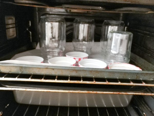 Heating jars in the oven