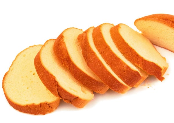 Sliced Brioche Bread