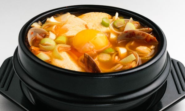 Soondubu-jjigae in a bowl