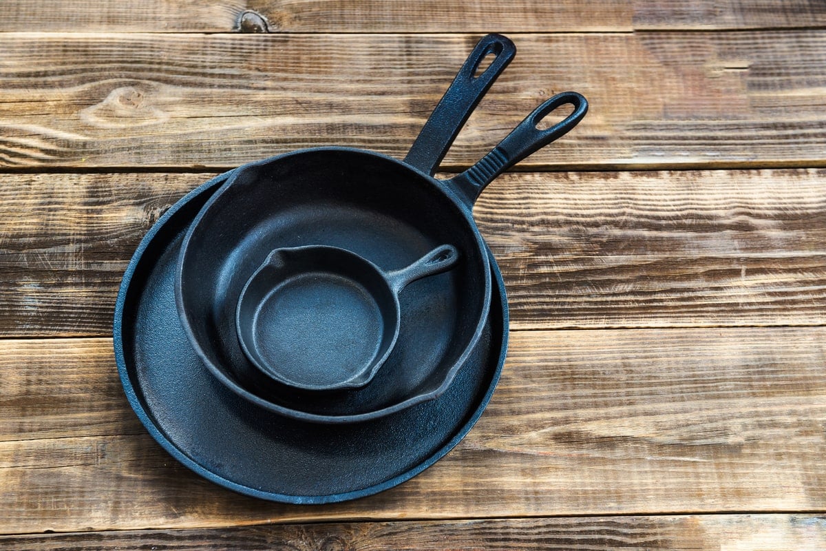 cast iron frying pans