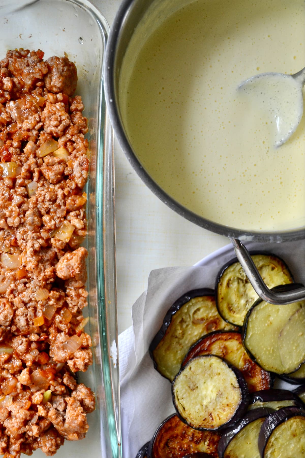 Keto Moussaka With Eggplant ingredients