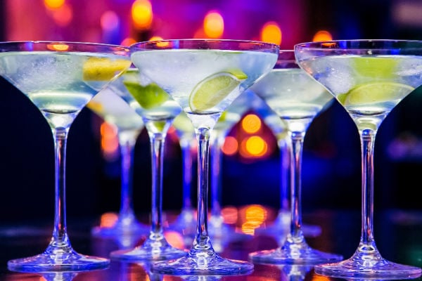 Vodka Cocktails at a club
