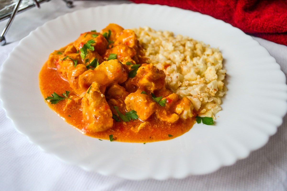 Keto Instant Pot Chicken Curry finished