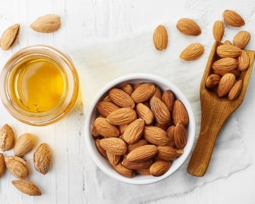Almonds and almond oil