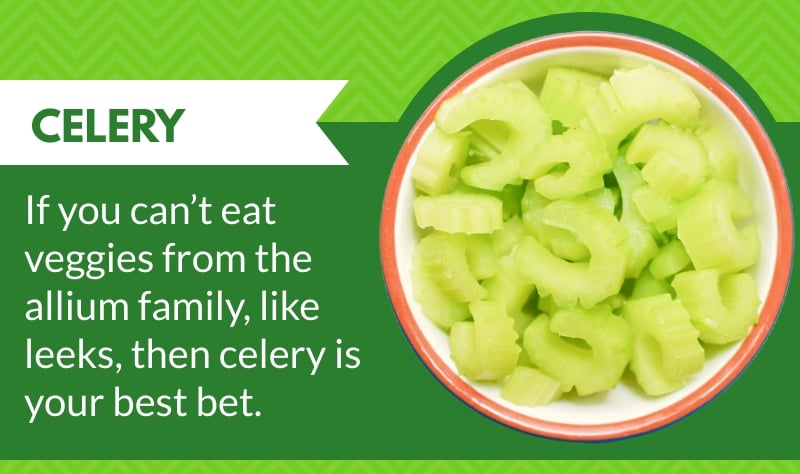 Celery vs leek