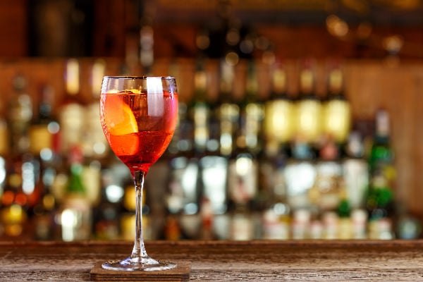 Champagne Spritz with Aperol
