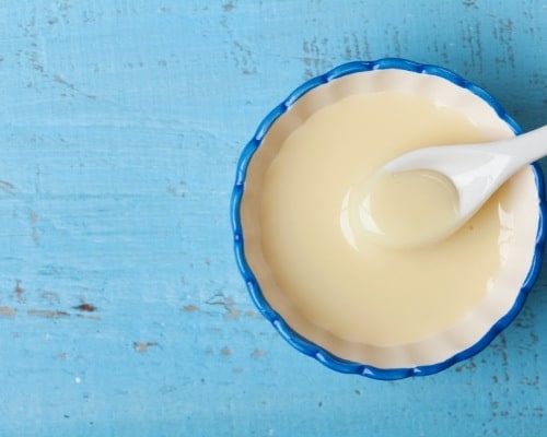 Condensed Milk In Bowl