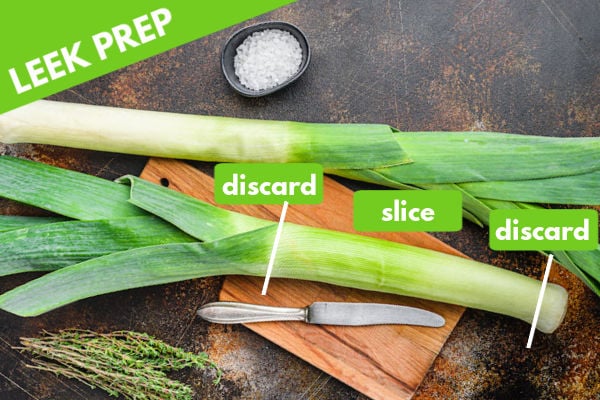 How to chop a leek