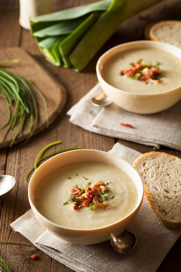 Potato leek soup recipe