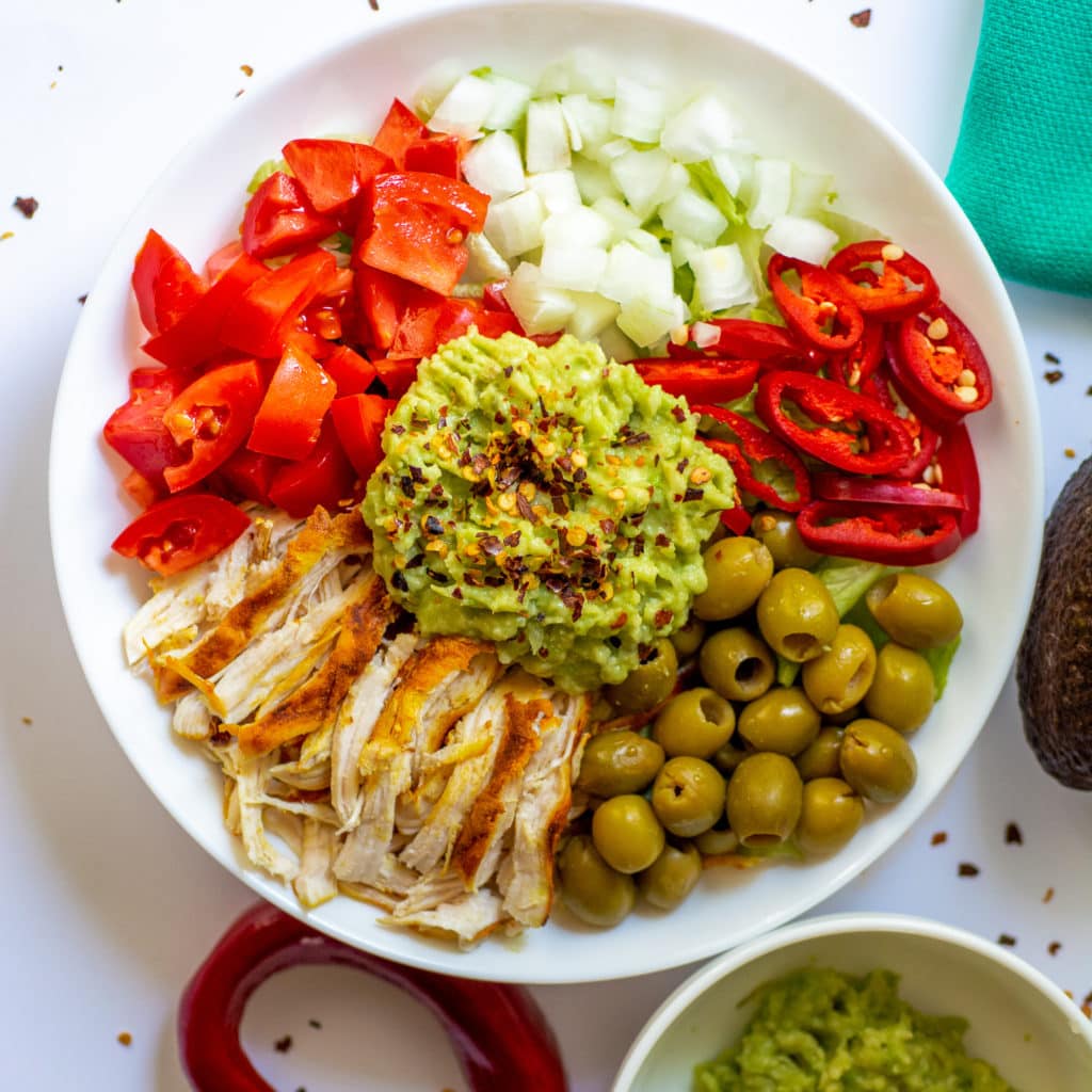 keto burrito bowl featured