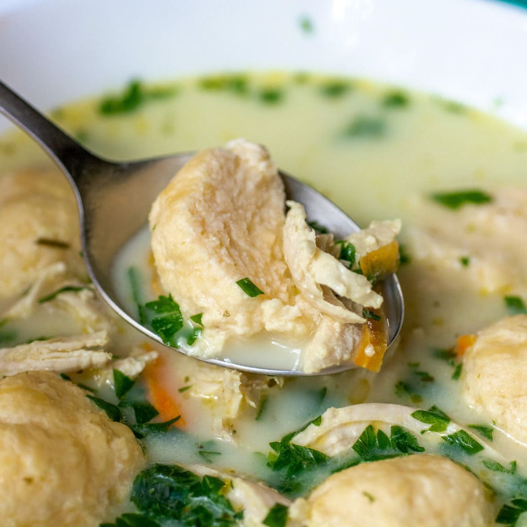 Keto Chicken and Dumplings Tastylicious
