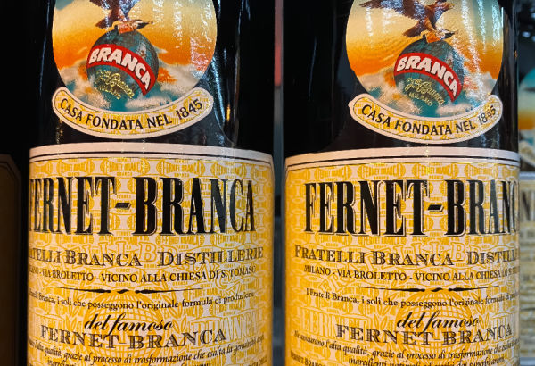 Bottles of Fernet Branca
