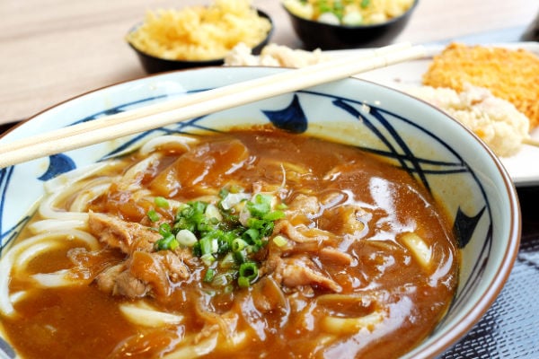 Japanese curry and chopsticks