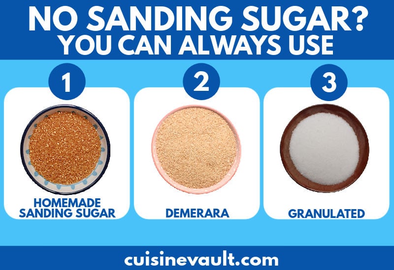 Sanding Sugar Substitute infographic