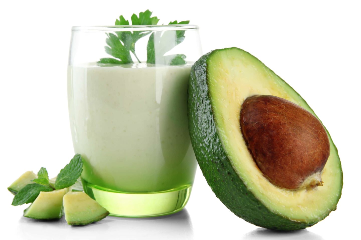 Avocado Milk With Half Avocado