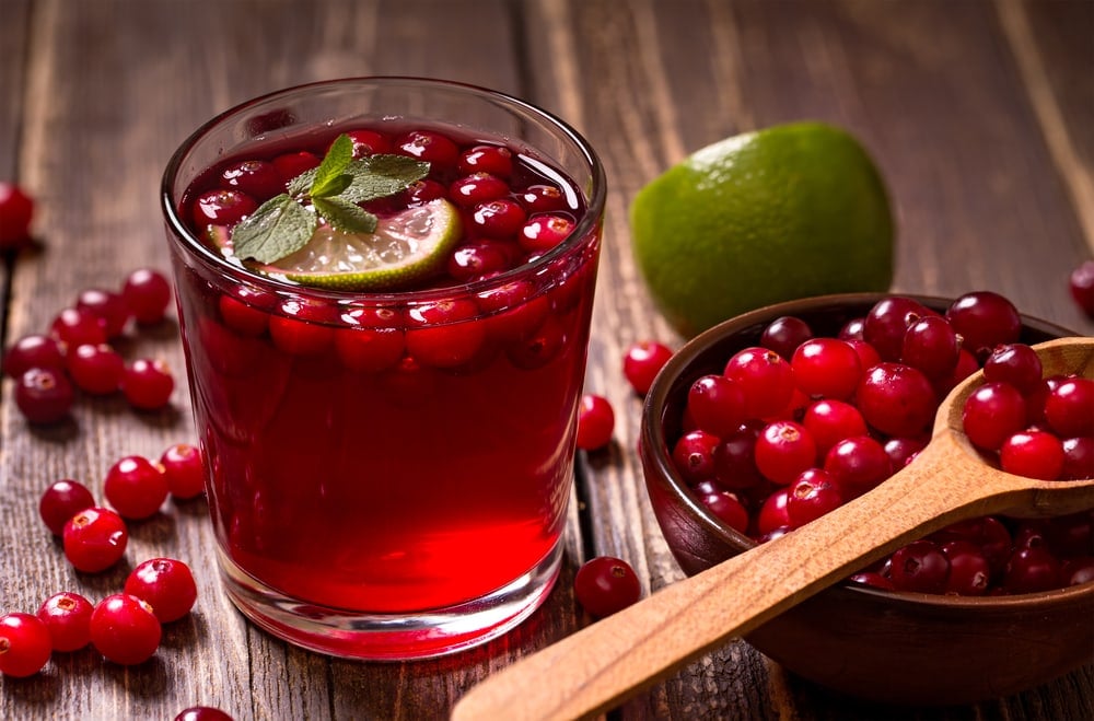 Cranberry Juice With Spoon