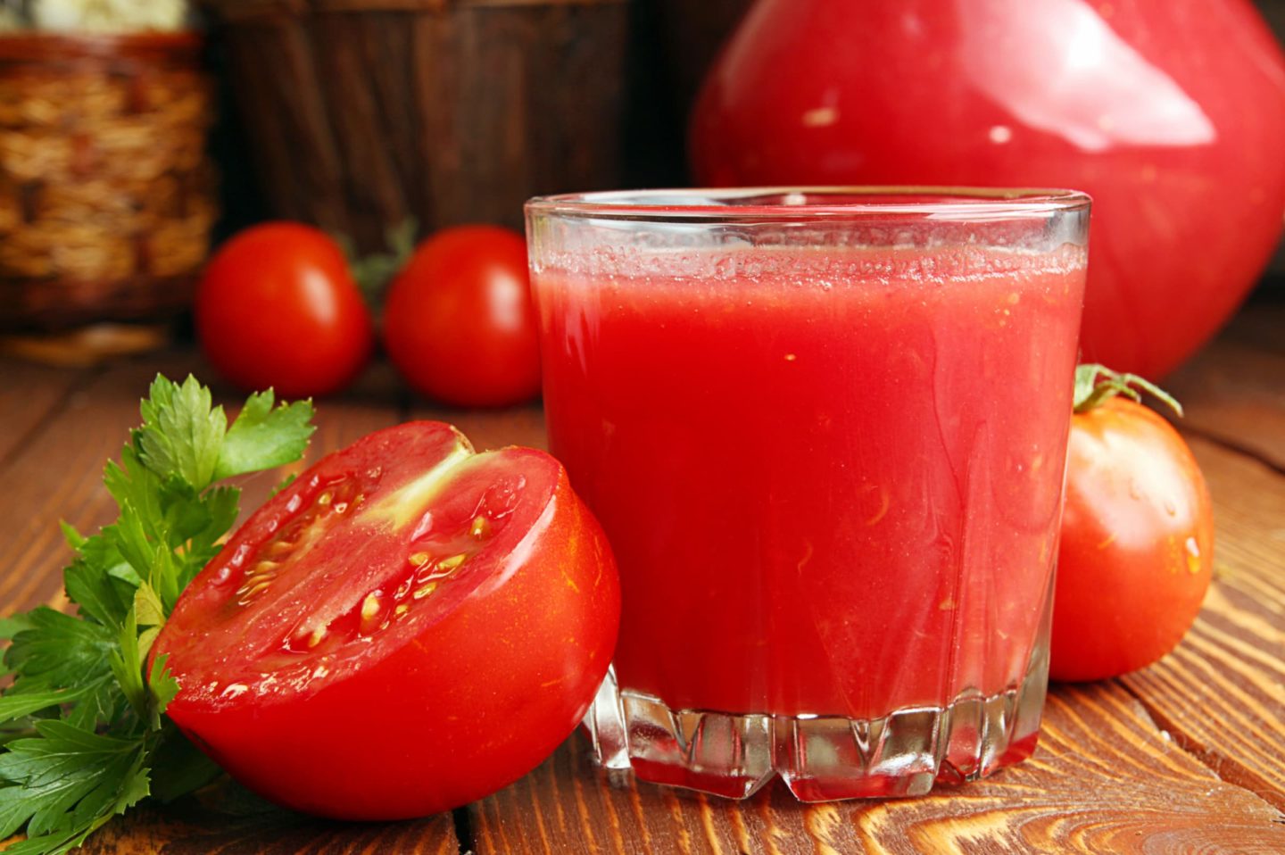 glass of tomato juice