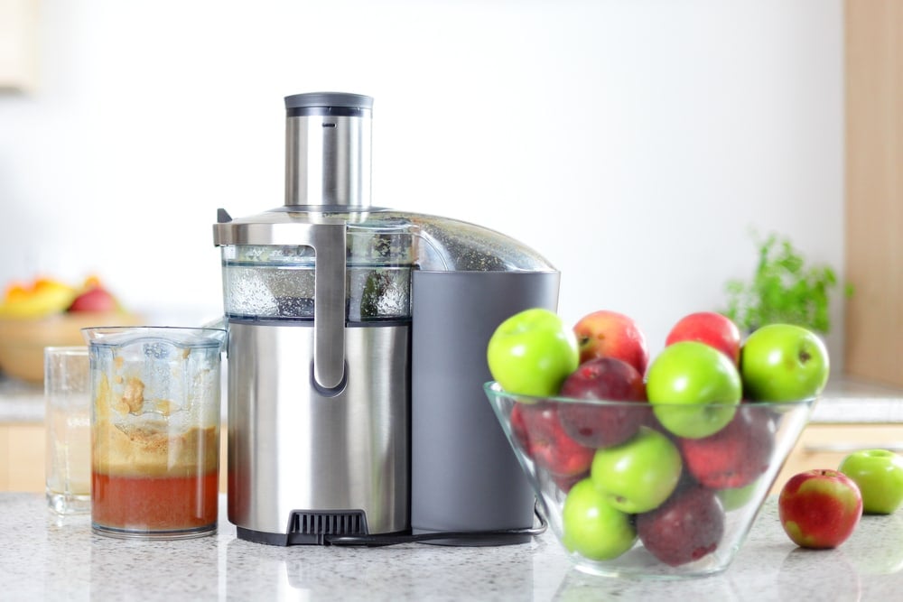 Making Apple Juice In A Juicer