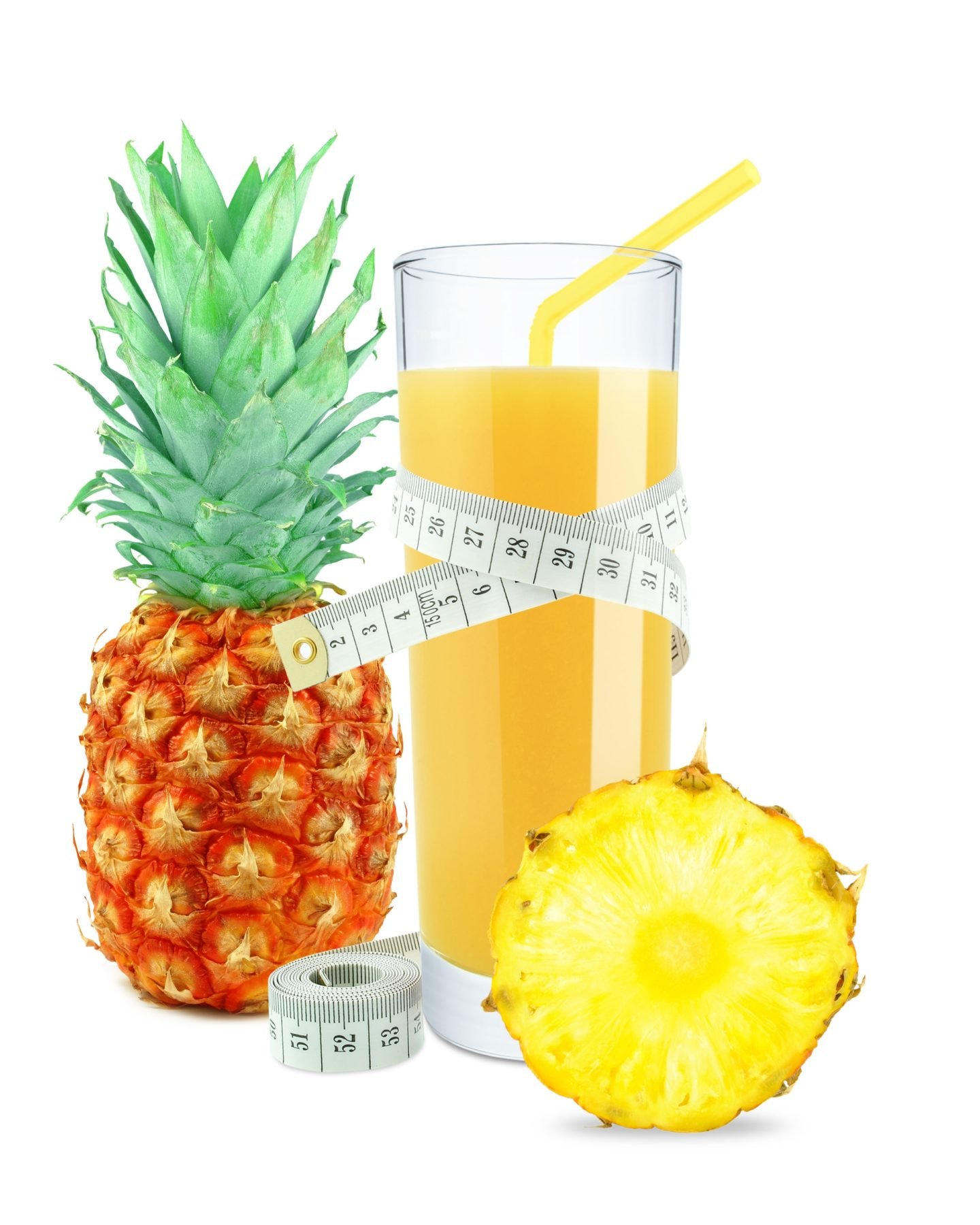 Pineapple Juice With Measuring Tape